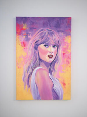 Canvas print of Taylor Swift art by Nat Morgan