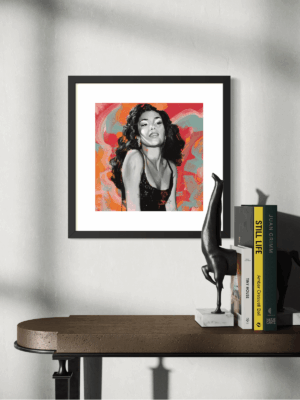 Mounted and framed vibrant